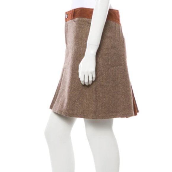 Dolce & Gabbana tweed suede skirt - Picture 2 of 4